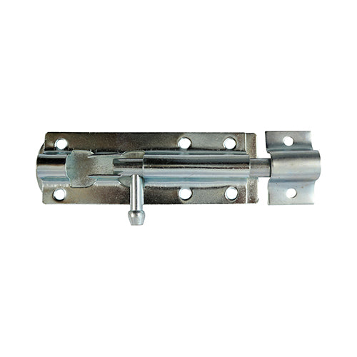 Straight Tower Bolt - Zinc - 10" - TIMpac of 1