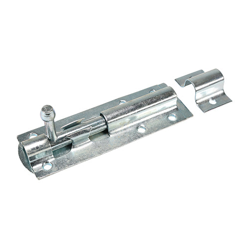 Straight Tower Bolt - Zinc - 3" - Plain Bag of 1