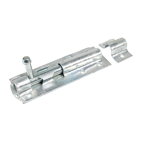Straight Tower Bolt - Zinc - 4" - Plain Bag of 1