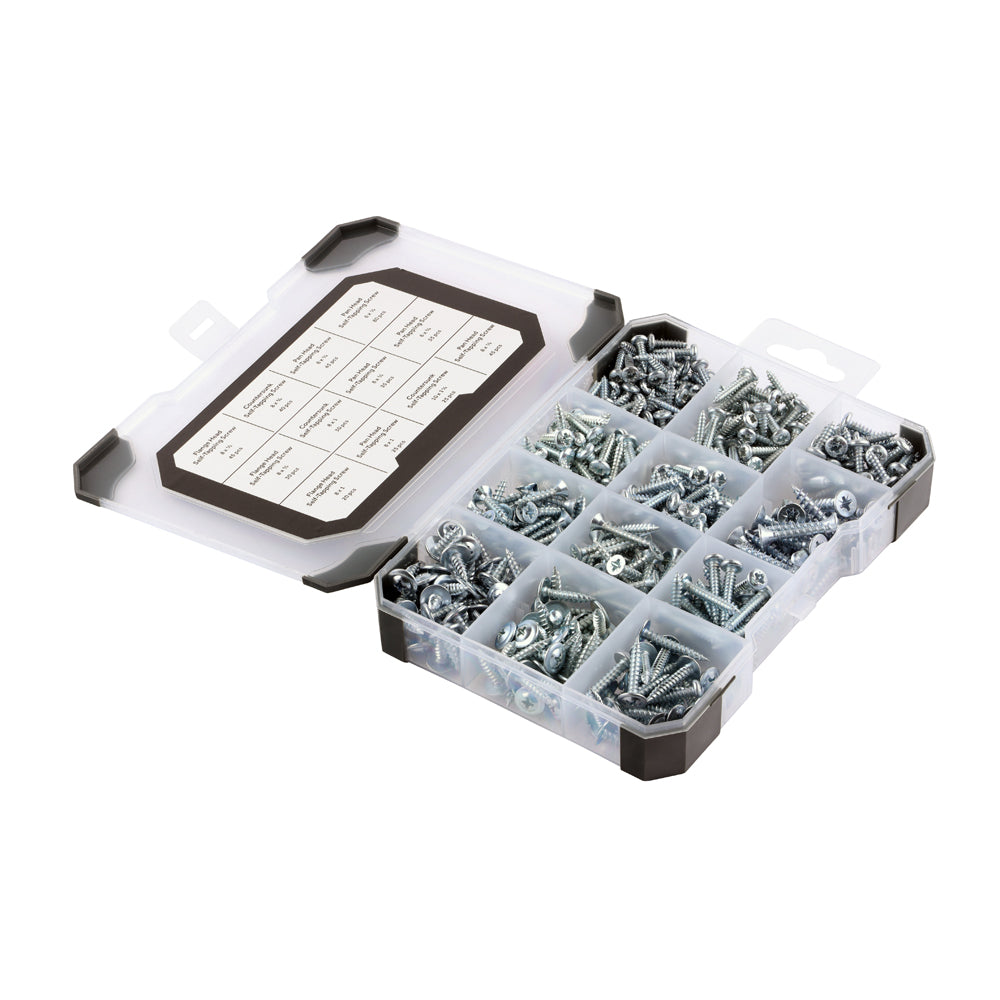 Mixed Tray - Self-Tapping Screws – Zinc - Tray of 475
