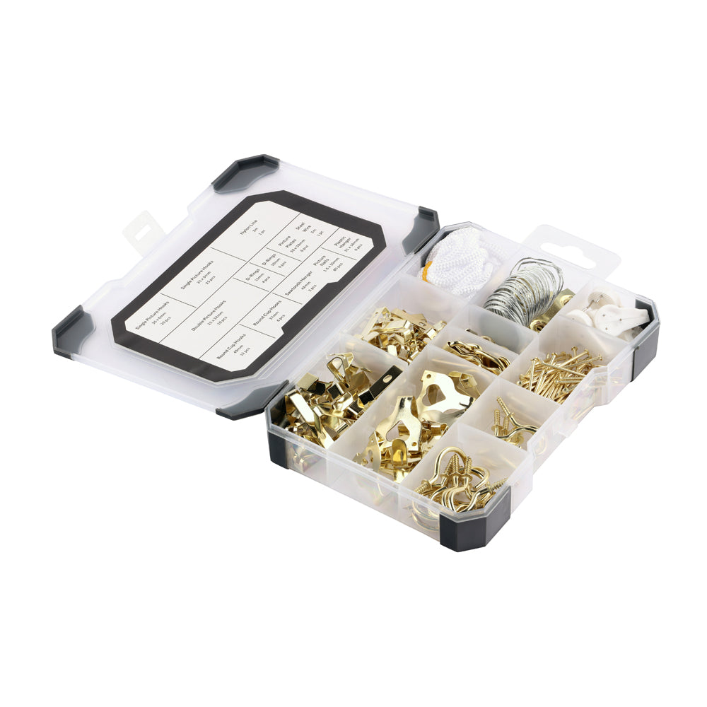 Mixed Tray - Picture Hanging Kit - Tray of 179
